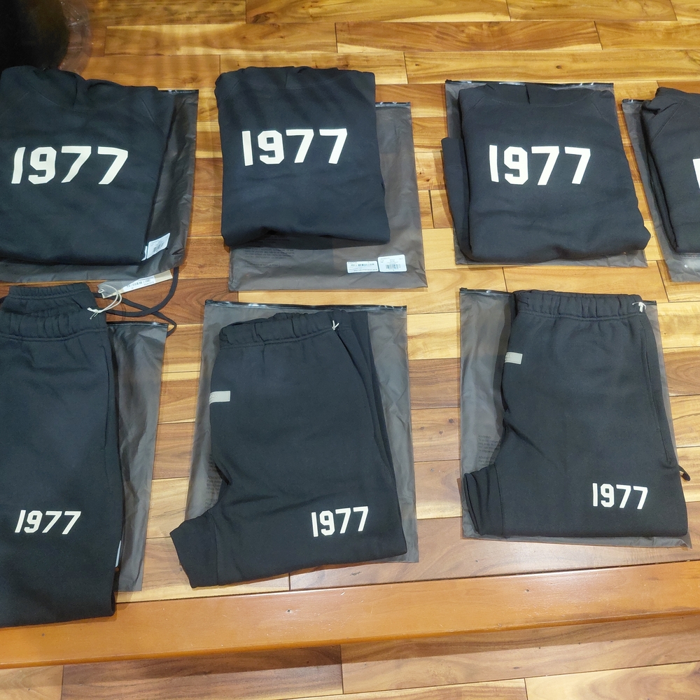 Essentials Black 1977 Joggers